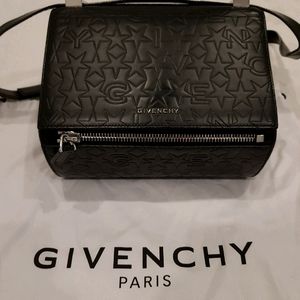 GIVENCHY Calfskin Star Embossed Med Pandora Box